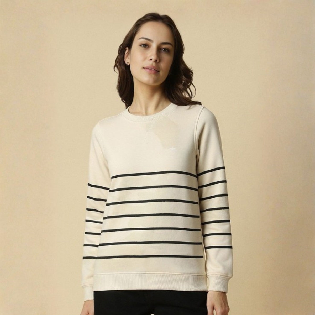 2 Stylish Sweatshirts in Beige& Baby-Pink| Soft, Cozy & Trendy | Up to 50% Off |SS-10