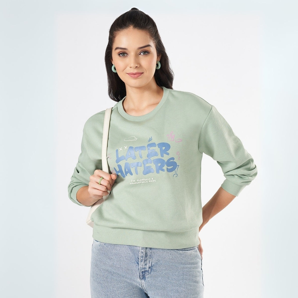 2 Stylish Sweatshirts in Sea-Green & Orange| Soft, Cozy & Trendy | Up to 50% Off |SS-08