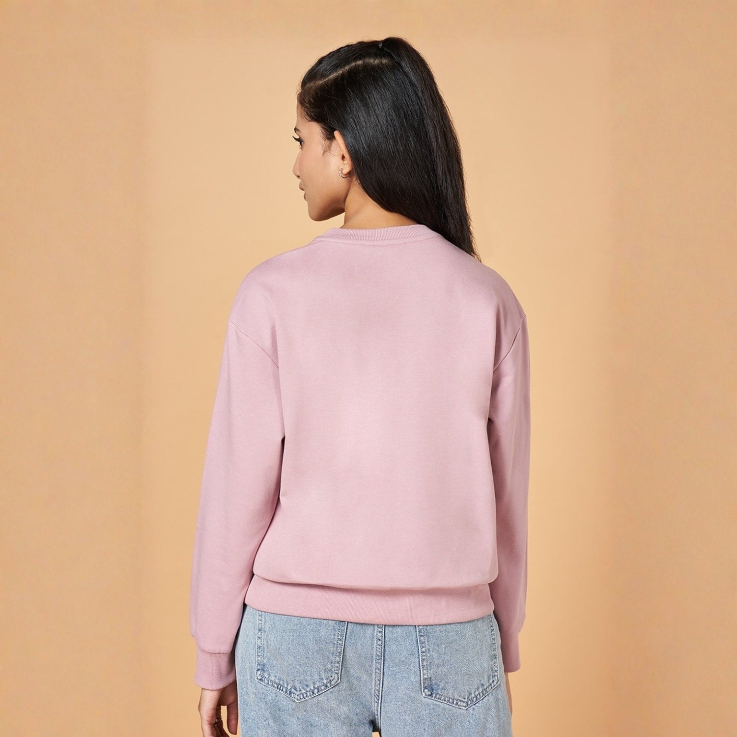 2 Stylish Sweatshirts in Beige& Baby-Pink| Soft, Cozy & Trendy | Up to 50% Off |SS-10