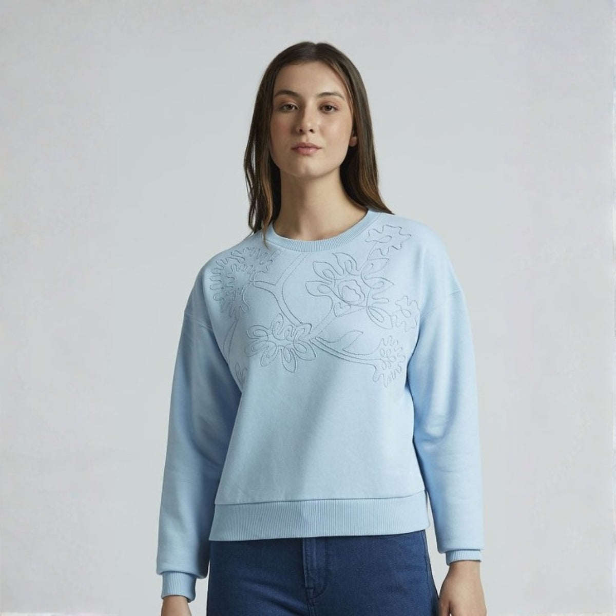 2 Stylish Sweatshirts in Sky-Blue & Royal-Blue| Soft, Cozy & Trendy | Up to 50% Off |SS-07